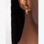 Michael Kors Yellow Gold Tone Plated Logo Huggie Hoop Earrings MKJ8655710