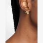 Michael Kors Yellow Gold Tone Plated Marquise Cut Cubic Zirconia Double Hoop Earrings MKJ8678710