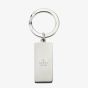 Gucci Trademark Sterling Silver Red Enamel Engraved Keyring YBF82057000100U