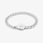 Gucci Trademark Silver Logo Curb Chain Bracelet YBA779173001