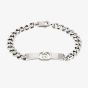 Gucci Interlocking Sterling Silver Chain Bracelet YBA853978