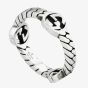 Gucci Sterling Silver Interlocking Ring YBC661523001