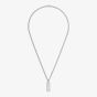Gucci Silver Tag Interlocking Necklace YBB77405500100U