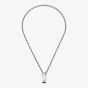 Gucci Trademark Sterling Silver Padlock Chain YBB79634200100U