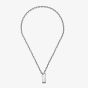 Gucci Trademark Sterling Silver Padlock Chain YBB79634200100U
