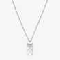 Gucci Signature Silver Trademark Tag Necklace YBB81485200100U