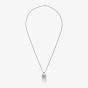 Gucci Signature Silver Trademark Tag Necklace YBB81485200100U