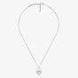 Gucci Sterling Silver Blind For Love Heart Pendant Necklace YBB84358900100U