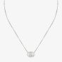 Gucci Interlocking Silver 45cm Necklace YBB85396400100U