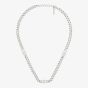 Gucci Interlocking Sterling Silver 45-50cm Chain Necklace YBB85396700100U