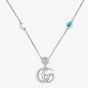 Gucci GG Marmont Silver Multi Stone Necklace YBB52739900100U