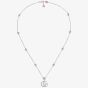 Gucci Silver GG Marmont Pink Mother of Pearl Necklace YBB52739900200U