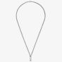 Gucci Silver & Black Enamel Tag Necklace YBB67871400300U