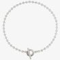Gucci Boule Silver Stripe Beaded Choker Necklace YBB6027360010