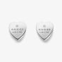 Gucci Trademark Heart Silver Stud Earrings YBD22399000100U