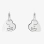 Gucci Trademark Silver Cut Out Heart Dropper Earrings YBD79630200100U