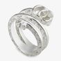 Gucci GG Marmont Sterling Silver Double Band Ring YBC77071900101