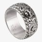 Gucci Mens Sterling Silver Gatto Feline Motif Ring YBC433571001