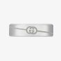 Gucci Silver 6mm Engraved Interlocking Ring YBC774052001