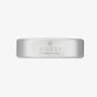 Gucci Silver 6mm Engraved Interlocking Ring YBC774052001