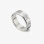 Gucci Signature Silver Trademark GG 6mm Ring YBC8147200010