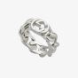 Gucci Interlocking Sterling Silver 7mm Ring YBC84362700101