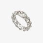 Gucci Interlocking Sterling Silver 5mm Ring YBC84397200101