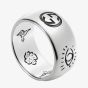 Gucci Blind 4 Love Silver 9mm Band Ring YBC455248001