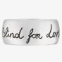Gucci Blind 4 Love Silver 9mm Band Ring YBC455248001