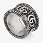 Gucci GG Marmont Silver Snake Ring YBC577201001