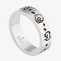 Gucci Ghost Silver 4mm Ring YBC4779320010