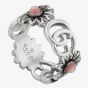 Gucci Silver GG Marmont Flower Ring YBC5273940020