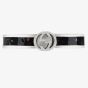 Gucci Interlocking 3.5mm Black Enamel Ring YBC7016200010