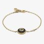 Gucci Gucci Interlocking 18ct Yellow Gold Onyx Bracelet YBA78655600101