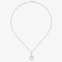 Gucci Horsebit 18ct White Gold Diamond Necklace YBB83232100100U