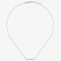 Gucci 18ct White Gold GUCCI Link to Love 0.13ct Diamond Bar Necklace YBB66213200100U