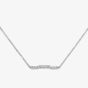 Gucci 18ct White Gold GUCCI Link to Love 0.13ct Diamond Bar Necklace YBB66213200100U