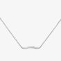 Gucci 18ct White Gold GUCCI Link to Love 0.13ct Diamond Bar Necklace YBB66213200100U