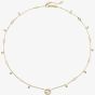 Gucci Interlocking 18ct Yellow Gold Diamond Necklace YBB72940200200U