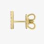 Gucci Interlocking 18ct Yellow Gold Diamond Stud Earrings YBD72940800200U