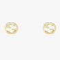 Gucci Interlocking 18ct Yellow Gold Stud Earrings YBD74854300200U