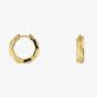 Gucci Link To Love 18ct Yellow Gold 14.5mm Hoop Earrings YBD78672700200U