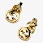 Gucci Interlocking 18ct Yellow Gold Stud Earrings YBD87422400100U