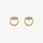 Gucci Horsebit 18ct Yellow Gold & Diamond Stud Earrings YBD86144800100U