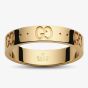 Gucci Icon 18ct Gold Logo Band Ring YBC073230001