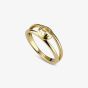 Gucci Interlocking 18ct Yellow Gold Two Band Ring YBCA000MX0010