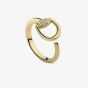 Gucci Horsebit 18ct Yellow Gold & Diamond Open Ring YBC832324002015