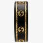 Gucci Icon 18ct Yellow Gold Black Corundum Interlocking Band Ring YBC6068260010