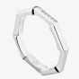 Gucci 18ct White Gold GUCCI Link to Love Mirrored Ring YBC662194003