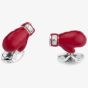 Deakin and Francis Silver Red Enamel Boxing Glove Cufflinks C1572S07